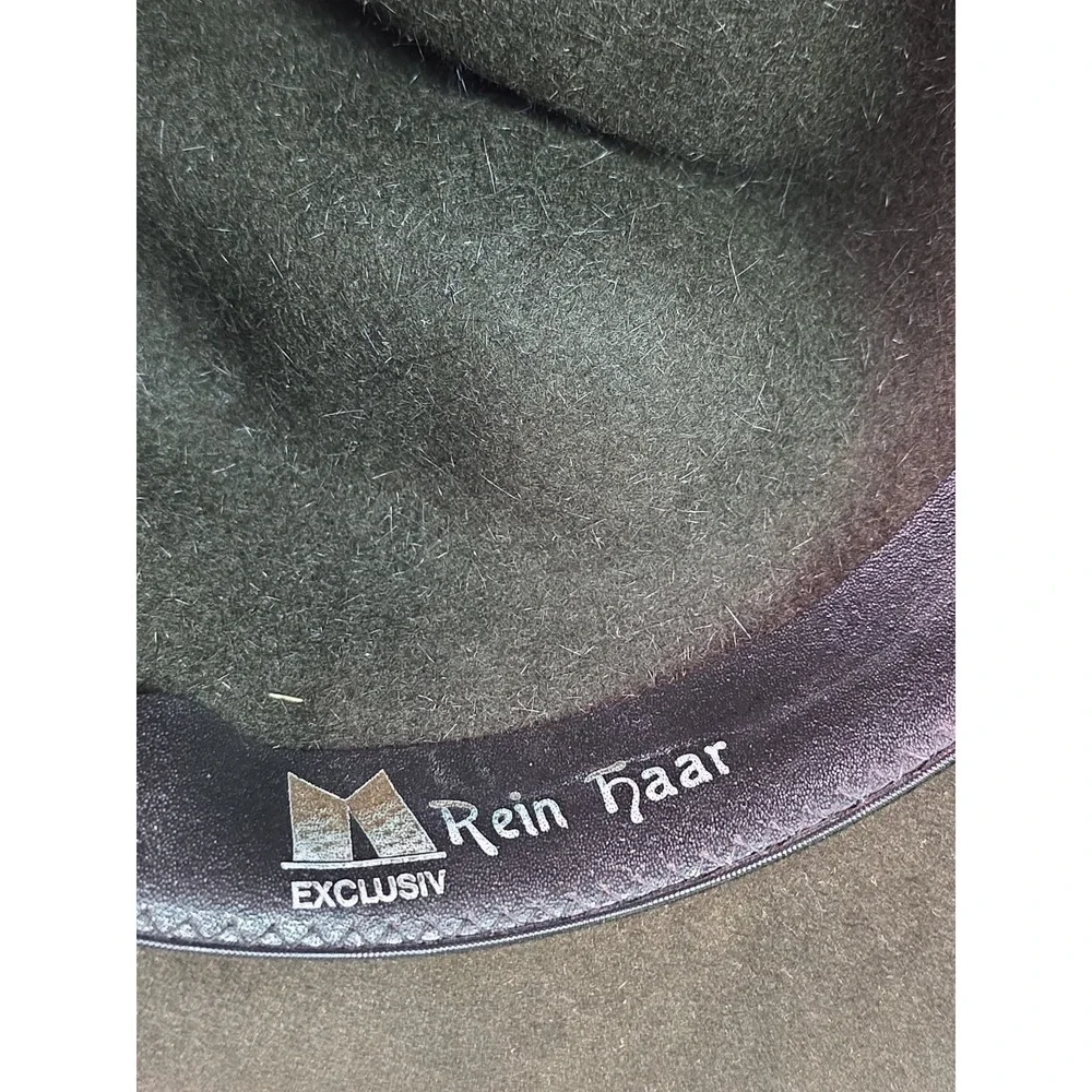 Rein Haar Alpina Bavarian Hat Green Wool Felt Feather Pins Tyrolean Germany